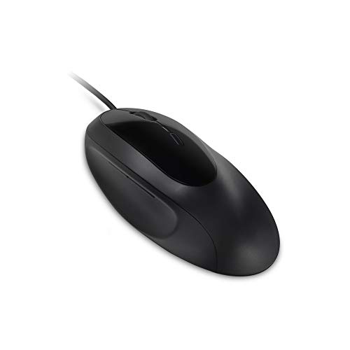 Kensington kabelgebundene ergonomische Maus, Pro Fit Ergo Computermaus mit Kabel für Laptop, Desktop, PC und Gaming, USB 3.0 Verbindung, 4 DPI Einstellungen & 5 Tasten, Schwarz, K75403EU von Kensington