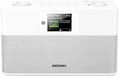 KENWOOD CR-ST80DAB-W Stereo-Kompaktradio (2 x 10 W RMS, Bassreflex Lautsprecher DAB+, UKW, Bluetooth, Line-In, Line-Out, Weckfunktion, Sleeptimer, TFT-Farbdisplay, Fernbedienung) von Kenwood