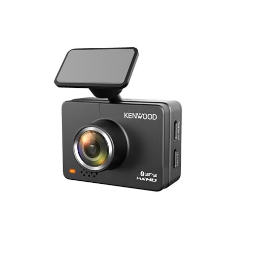 KENWOOD DRV-A310W Dashcam mit 2,0-Zoll-LCD-Display, hochauflösende Aufnahme und drahtlose Verbindung, Schwarz von Kenwood