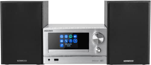 KENWOOD M-7000S-S - Smart Micro Hi-Fi System mit Internetradio, DAB+, CD/USB und Audiostreaming, Farbe Silber von Kenwood