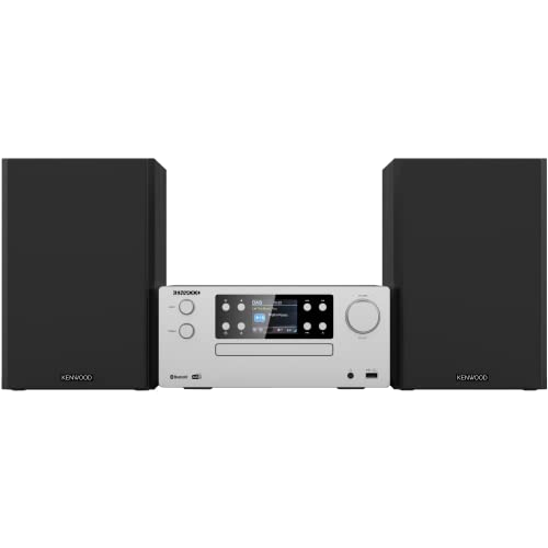 KENWOOD M-925DAB-S - Micro HiFi-System mit DAB+, CD, USB, Bluetooth, 2 x 50 Watt RMS und TFT-Display; Frosted Aluminum von Kenwood