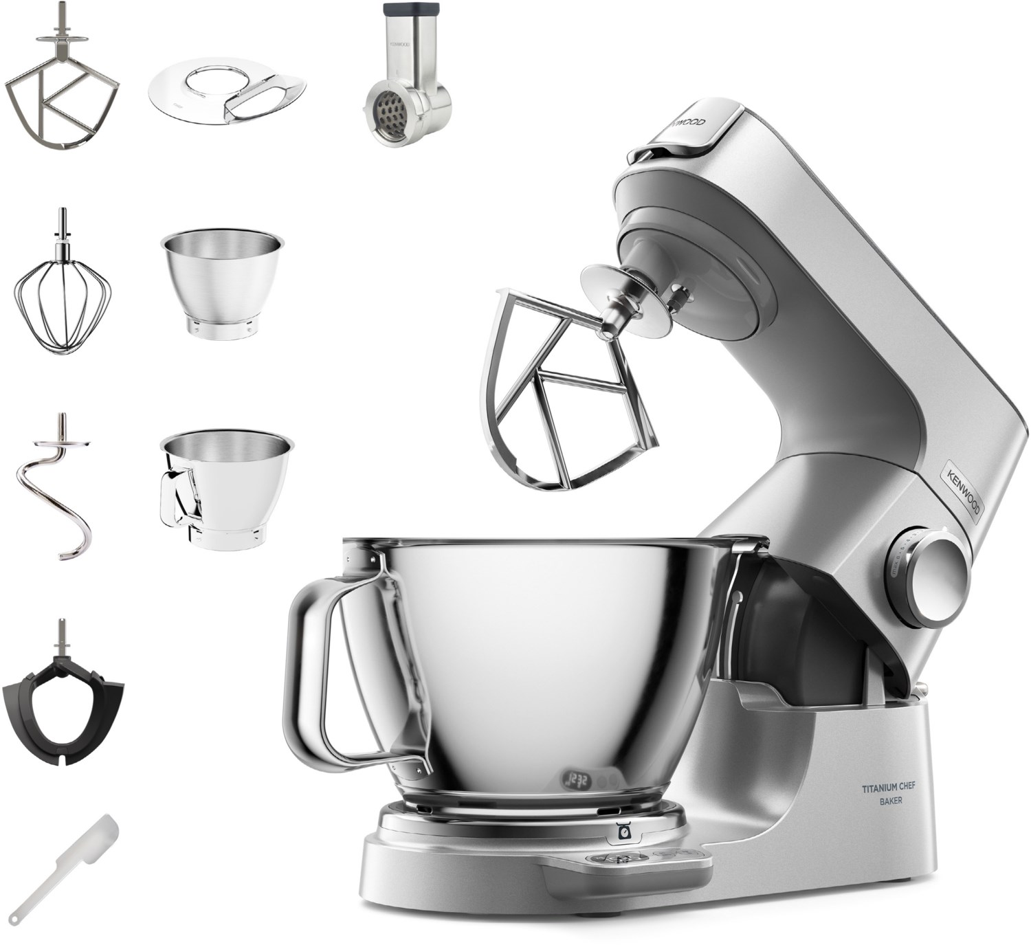 KVC85.314SI Titanium Chef Baker Küchenmaschine silber von Kenwood