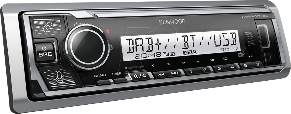 KW KMR-M508DAB - Digital Media Receiver Marine mit DAB+, USB, BT, Amazon Alexa von Kenwood