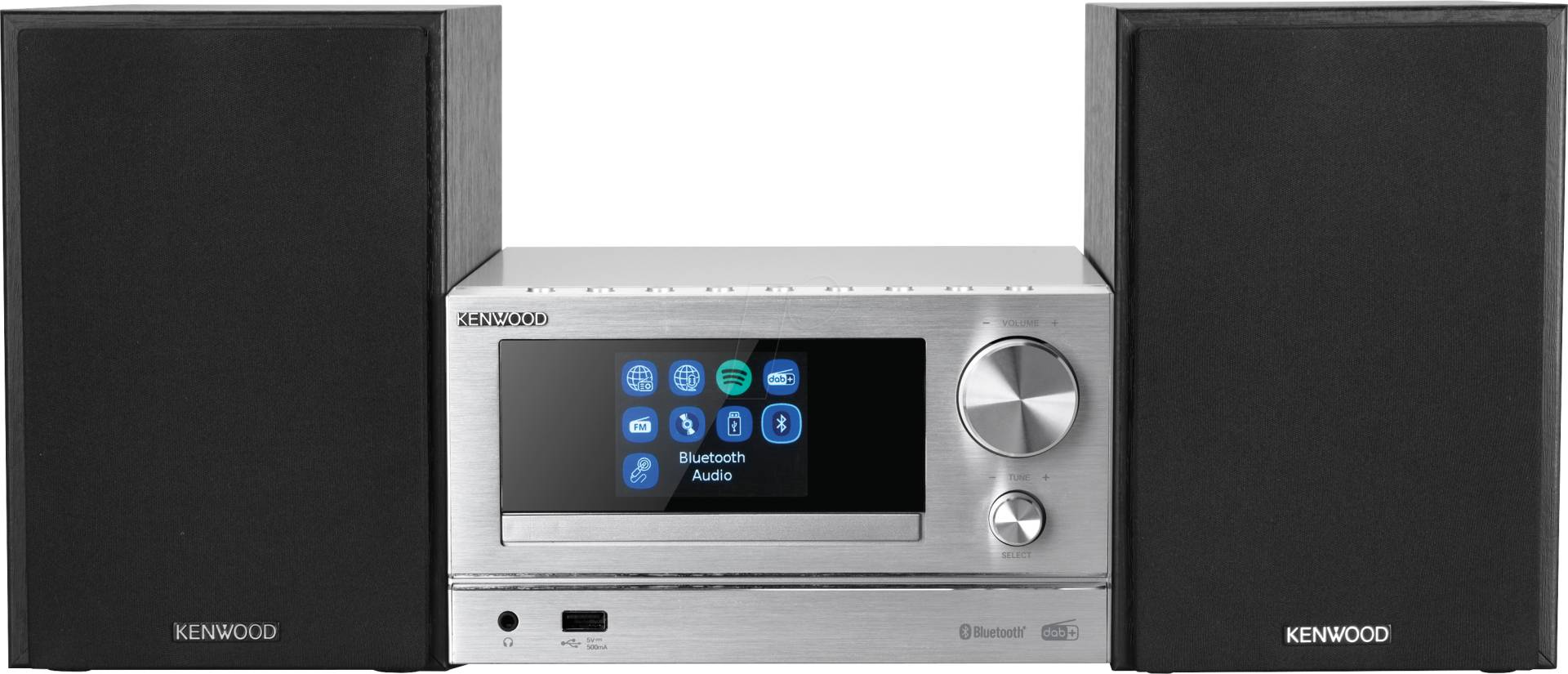 KW M-7000S-S - Micro-Hifi-System, Internetradio, DAB+, CD, 60 Watt von Kenwood