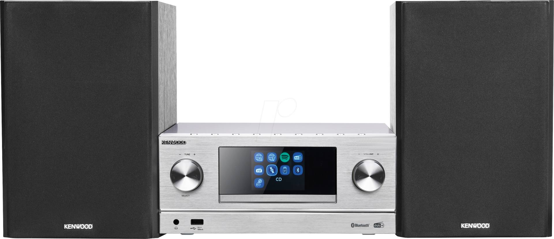 KW M-9000S-S - Micro-Hifi-System, Internetradio, DAB+, CD, 100 Watt von Kenwood