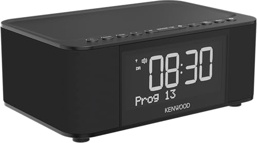 Kenwood CR-ST40DAB-B - Stereo Radiowecker mit 3 Weckzeiten, DAB+, UKW, Bluetooth, USB, Ladefunktion, großes Display, 5-stufig dimmbar, 6 Watt RMS, Stationsspeicher, Schwarz Kenwood CR-ST40DAB-B - Stereo Radiowecker mit 3 Weckzeiten, DAB+, UKW, Bluetooth, USB, Ladefunktion, großes Display, 5-stufig dimmbar, 6 Watt RMS, Stationsspeicher, Schwarz von Kenwood