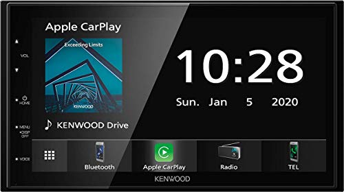 Kenwood DMX5020BTS 17,3 cm WVGA Digital Media Moniceiver mit UKW RDS-Tuner, CarPlay, Android Auto, Android USB-Mirroring, Bluetooth, kapazitivem Touchpanel und DSP von Kenwood