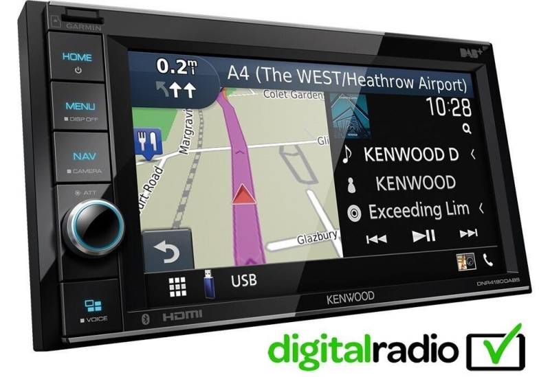 Kenwood DNR4190DABS 2 DIN Autoradio Apple CarPlay DAB+ Bluetooth Einbau-Navigationsgerät von Kenwood