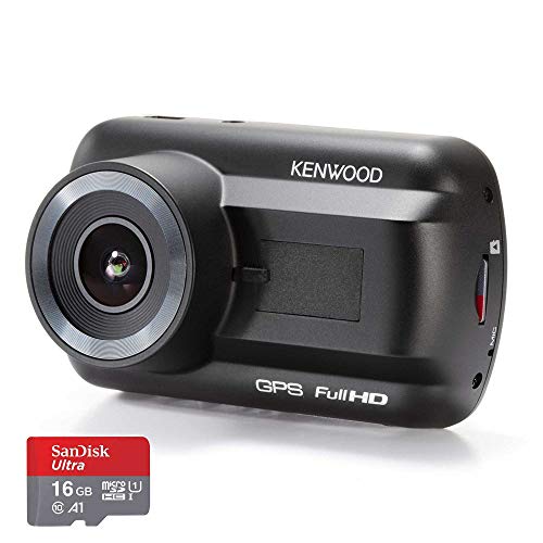 Kenwood DRV-A201 Full-HD-Dashcam mit 3-Achsen G-Sensor und GPS, inkl. 16GB Micro SD-Karte von Kenwood