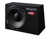 Kenwood KSC-W1200B, Vorgeladener Subwoofer, Passiver Subwoofer, 300 W, 38 - 300 Hz, 4 Ohm von Kenwood