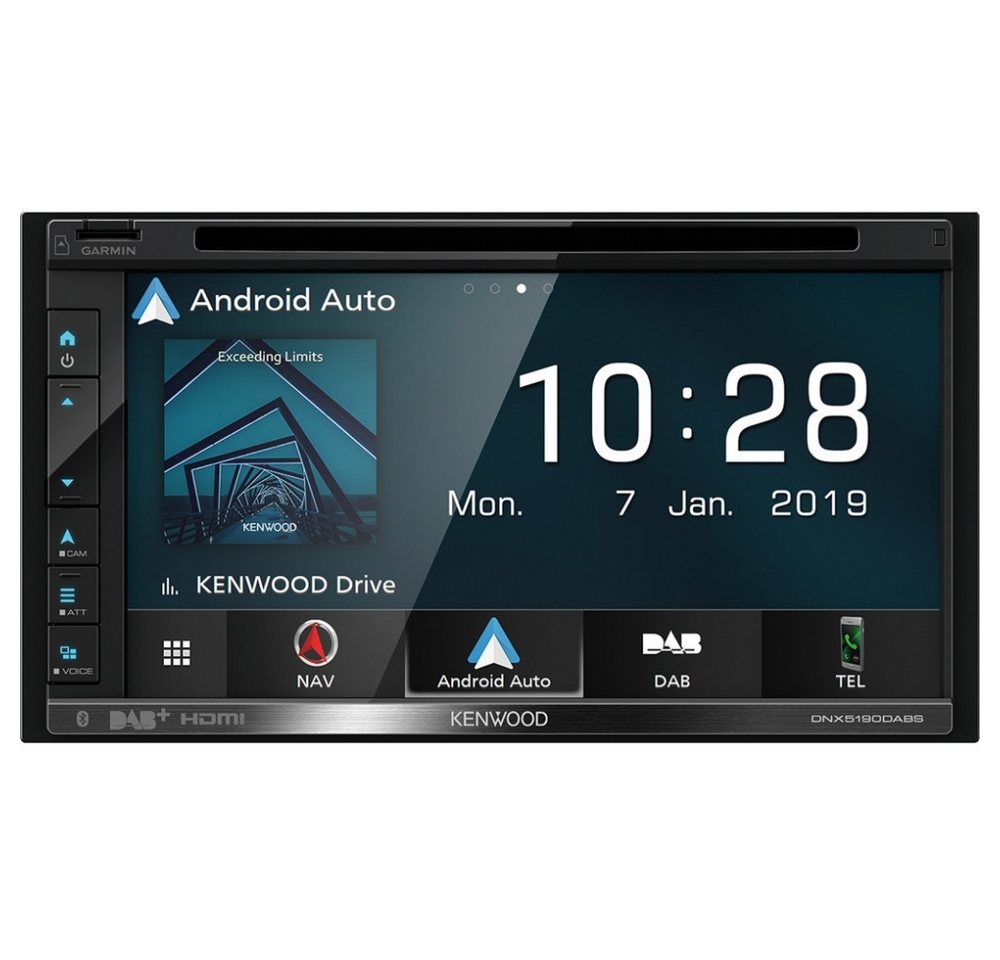 Kenwood Kenwood DNX5190DABS Autoradio mit Navi und DAB+. Autoradio (Integriertes DAB+ Digitalradio, Bluetooth-Freisprecheinrichtung, Bluetooth) von Kenwood