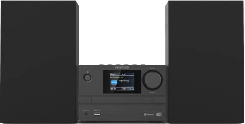 Kenwood M-525DAB - Micro HiFi-System mit CD, USB, DAB+ und Bluetooth Audio-Streaming, 6,1cm TFT-Farbdisplay, Fernbedienung von Kenwood