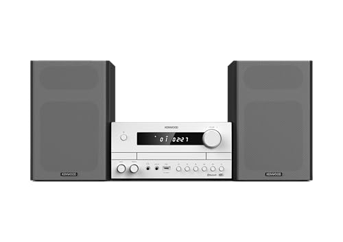Kenwood M-822DAB - Micro HiFi-System mit 2 x 50 Watt RMS, CD, USB, DAB+ & Bluetooth Audio-Streaming, Weiß von Kenwood