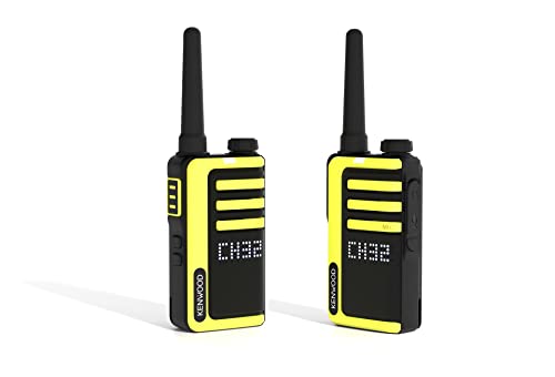 KENWOOD UBZ-LJ9SET Handfunkgeräte (2 Stck.) – PMR446, 32 Kanäle, Li-Ionen Akku (1150mAh), USB-C Ladeanschluss, lizenzfrei, hohe Reichweite von Kenwood