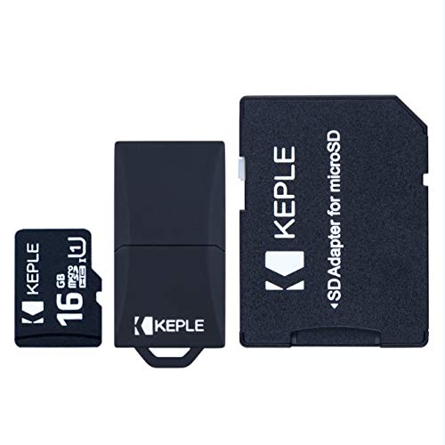 16GB Micro SD Speicherkarte | MicroSD Class 10 Kompatibel mit Alcatel Pop 4, Flash, Fierce 4, X1, IDOL 4, Shine Lite, U5, A5, A3, Pixi 4, Idol 5s, 5, A7 | Wileyfox Swift 2, Wiley Fox Handy | 16 GB von Keple