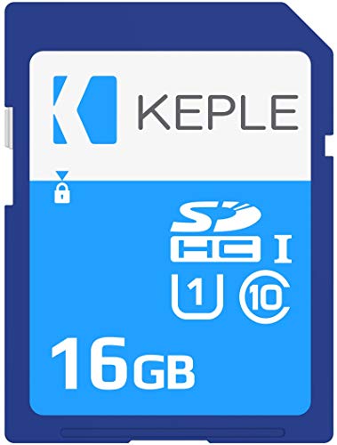 16GB SD Speicherkarte | Class 10 SD Karte Kompatibel mit Nikon D800, D800E, D3200, D600, D750, D5200 SLR Digitalkamera Kamera | 16 GB UHS-1 U1 Class 10 SDHC von Keple