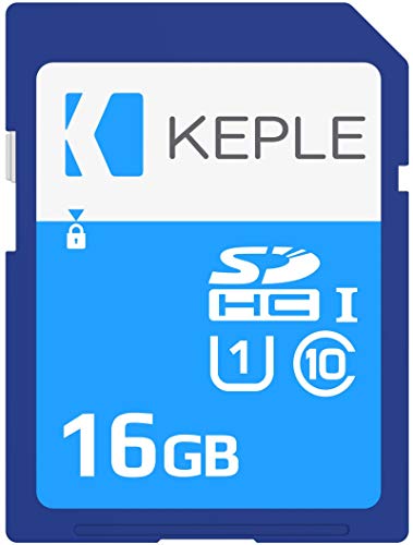 16GB SD Speicherkarte | SD Karte Kompatibel mit Canon EOS 70D, 6D, 100D, 600D, 1100D, 1200D, 60D, 550D, EOS 700D DSLR Digitalkamera Kamera | 16 GB UHS-1 U1 Class 10 SDHC von Keple