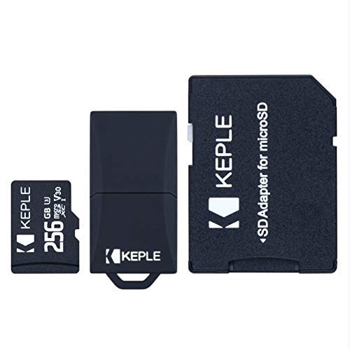 256GB Micro SD Speicherkarte | MicroSD Kompatibel mit Amazon Kindle Fire 7, Kids Edition, Fire HD 8 / HD8, Fire HD 10 Tablet | 256 GB UHS-1 U1 Schnell Klasse 10 von Keple