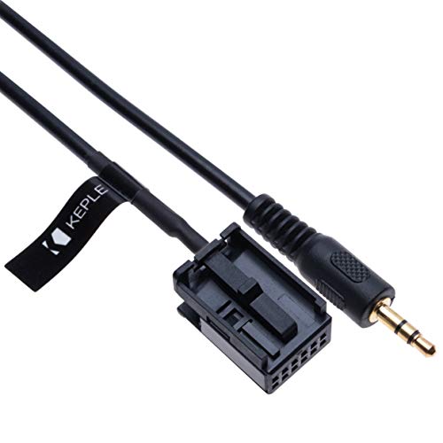 AUX-Eingang Audiokabel Adapter Kompatibel mit Opel Vauxhall Agila Astra Antara Corsa Combo Meriva Movano Signum Tigra Vectra Vivaro Zafira Autoradio | 12-poliges Netzkabel für die Navigation | 1.4m von Keple