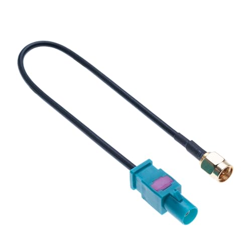 Autoantennen Adapterkabel 2 Stück Set Fakra Z Weiblich Stecker auf SMA Universal für GSM GPS DAB & TV Antennen Fakra zu SMA Steckerkabel Antennenleitung Kompatibel mit Fahrzeug LKW Autozubehör 15cm von Keple