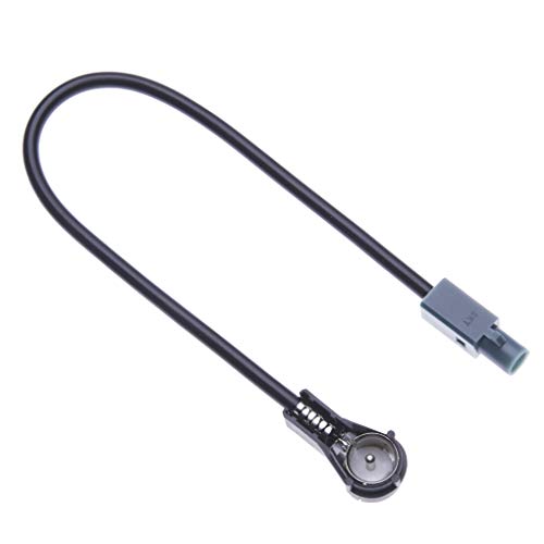 Autoradio Antennenadapter Fakra nach ISO Fahrzeug FM Antenne Adapter Kabel Kompatibel mit ausgewählte europäische Radios für BMW, Passat, Golf, Automodelle Fakra Stecker zu ISO FM Connector von Keple