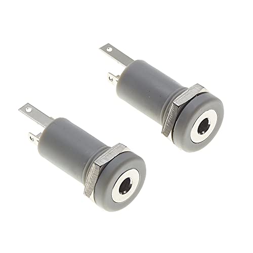 Keple 2,5-mm-Klinkenbuchse, 4-polig - Audio-Video-Buchse Stereo-Lötanschluss für Panelmontage Kopfhörer mit Mutter - 2 Stück von Keple