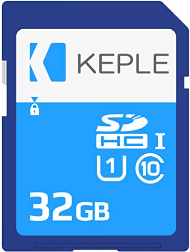 Keple 32GB SD Speicherkarte High Speed Class 10 SD Speicher Karte Kompatibel mit Nikon D3100, D3400, D5600, D7500, D5100, D7100 SLR Digital Camera | 32 GB Speicher Karte UHS-1 U1 SDHC Card von Keple