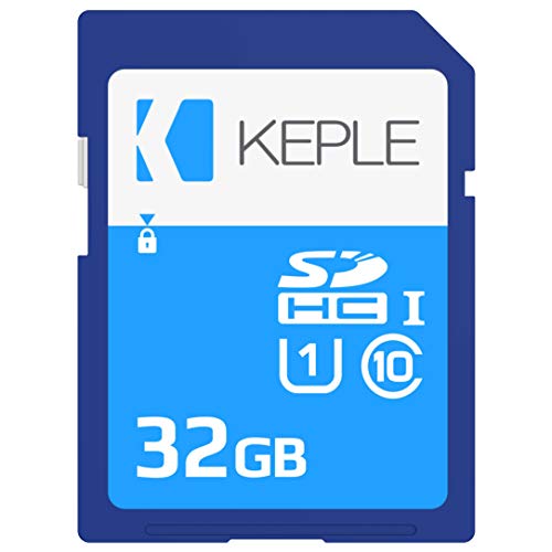 Keple 32GB SD Speicherkarte High Speed SD Speicher Karte Kompatibel mit Canon EOS 1300D, 800, M10, 7D Mark II, M2, 750D, 760D, Kiss M, 5DS X DSLR Digital Camera | 32 GB UHS-1 U1 SDHC Card von Keple