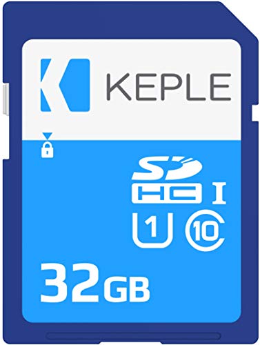 Keple 32GB SD Speicherkarte High Speed SD Speicher Karte Kompatibel mit Canon EOS M50, M100, M6, M5, 80D, 2000D, 4000D, 9000D, Rebel T7 DSLR Digital Camera | 32 GB UHS-1 U1 SDHC Card von Keple