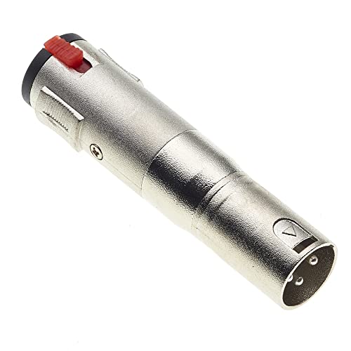 Keple 6,35mm Klinkenbuchse - 1/4" Zoll Buchse auf 3-poligen XLR-Stecker-Adapter von Keple