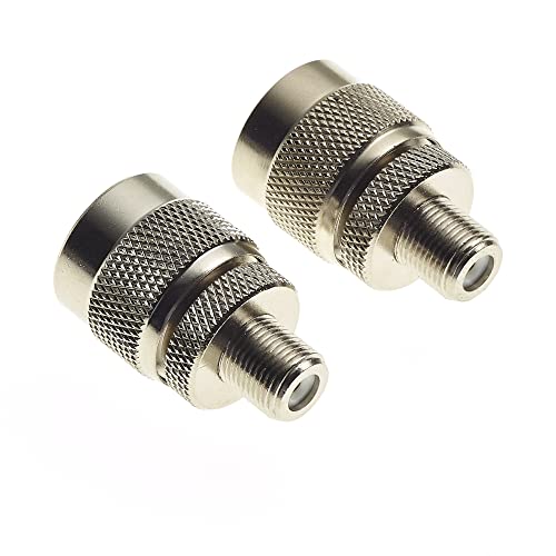 Keple F-Typ Buchse zu N-Stecker F-Typ Buchse N-Typ Stecker Antenne RF Koaxial Koaxial Adapter - 2 Stück von Keple