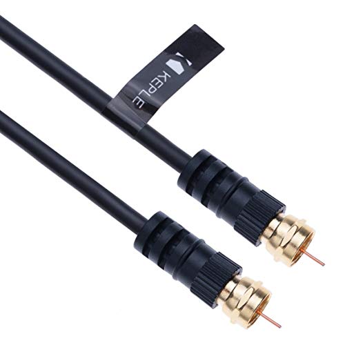 Koaxialkabel auf M-Stecker F-F Pin Steckverbinder für Satelliten Sat Bosch SkyDSL Unitymedia TV HDTV DVB DVD Radio/Koax Aerial Freeview Coaxial Coax Antenne Adapter Kabelfernsehe – 0.5 m Schwarz Koaxialkabel auf M-Stecker F-F Pin Steckverbinder für Satelliten Sat Bosch SkyDSL Unitymedia TV HDTV DVB DVD Radio/Koax Aerial Freeview Coaxial Coax Antenne Adapter Kabelfernsehe – 0.5 m Schwarz von Keple