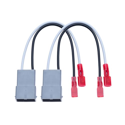 Lautsprecher Kabelbaum Adapter Kompatibel mit Honda & Acura - Accord, Civic, CRV, CL, TL, RL, Integra Front und Heck-Tür Lautsprecher Adapterstecker 72-7800 Adaptor Kabel (2er Pack) von Keple