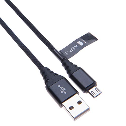Micro USB Kabel | Schnellladekabel Schnellladekabel Nylon geflochtenes Ladekabel Kompatibel mit Tom Tom START 20/25 / 25M, 40/42, 50/52 Europe, 60/62 | Sat Nav Tom Tom USB B (0.5m) von Keple