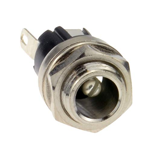 Plattenmontage DC-Anschluss 2.5 x 5.5mm Leistung Audio Video Jack Buchse Weiblich Lot Lötadapter Adapter Koppler Kompatibel mit Media Player, MP3 MP4 Player, Audio-Video, AV Equipment AV-Geräte von Keple