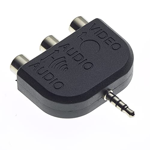 RCA Kabel Audio Splitter für Video und Stereo Audio | AV Splitter Adapter mit 1 RCA Stecker auf 3 RCA Buchsen von Keple