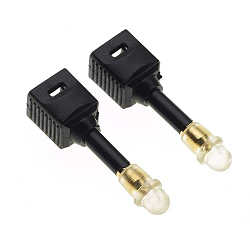 TOSLink Buchse zu 3.5mm Mini TOSlink Stecker Adapter, 2 Stück - Buchse zu Stecker Adapter mit Goldspitze, Klinke zu Stecker Adapter von Keple