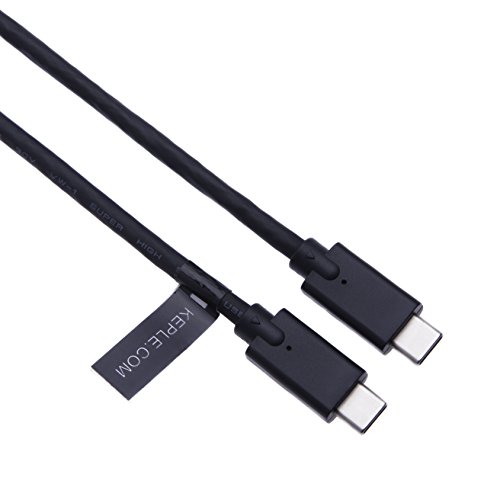 Typ C zu Typ C Kabel von Keple | Schnelle Aufladung Ladegerät führen Kompatibel mit Samsung Galaxy S9 / S8 / S8+ / Note 8/9 | USB C zu USB C 3.1 (1m / 3.3ft Schwarz) von Keple