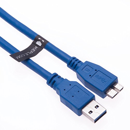 USB 3.0 Micro-B Kabel Festplatte Verbindungskabel Kompatibel mit Seagate Game Drive for Xbox, Backup Plus Slim, BackupPlus, Expansion, STEB2000200, STBV2000200, Wireless Plus, Maxtor Micro B 3.0 0.5M von Keple