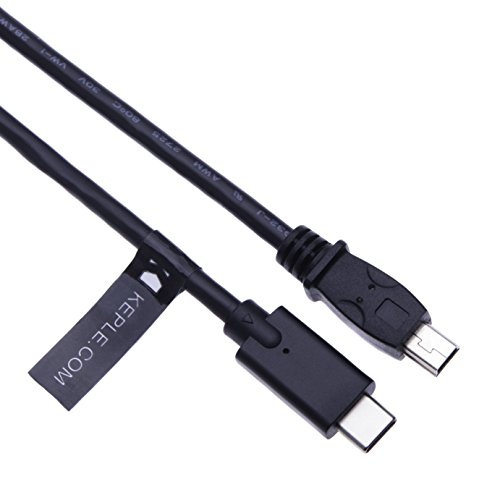 USB C/Typ C zu Mini USB Daten Synchronisieren Aufladen Führen Kabel Kompatibel mit Canon Digital Camera Ixus 115 HS, 140, 145, 150, 155, 160, 165, 170, 230 HS, 265 HS | (1 Meter) von Keple