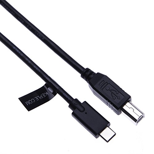 USB C auf USB B Drucker Kabel (Thunderbolt 3) Kompatiblel mit Brother Canon Dell Fujitsu IOGEAR Zebra zu Mac Book Google Chromebook Pixel Yoga 900 Dell XPS ASUS Zenbook Typ-C, Type C, USB-C 3m von Keple
