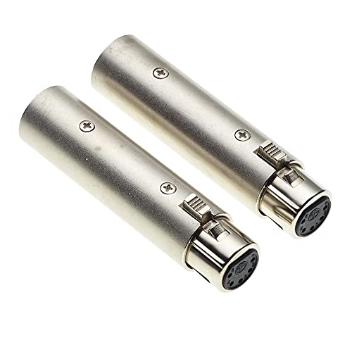 XLR 3 auf 5 Pin, 2 Stück - DMX-Adapter, 3-poliger Stecker auf 5-polige Buchse Konverter, Joiner, Extender für Audio- und SLR-Kamerakabel Kabel XLR 3 auf 5 Pin, 2 Stück - DMX-Adapter, 3-poliger Stecker auf 5-polige Buchse Konverter, Joiner, Extender für Audio- und SLR-Kamerakabel Kabel von Keple