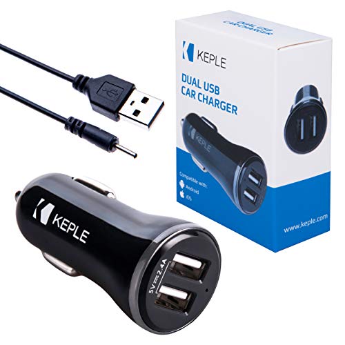 Zwei Port Auto-Ladegerät + Kleiner Pin USB Kabel KFZ Zigarettenanzünder Auto Ladegerät + Klein Pin Nokia USB Stecker Kabel Kompatibel mit Nokia 6111, 6120, 6121, 6125, 6131, 6136 | 2X 2.4A von Keple