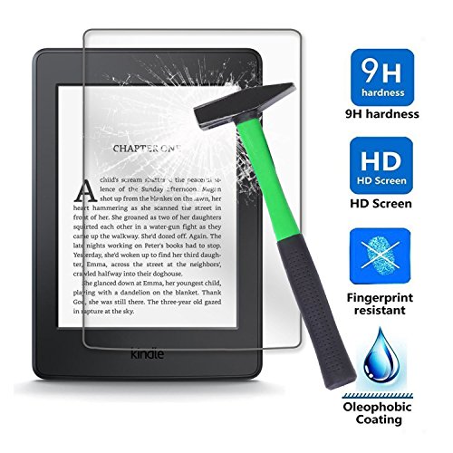 Kepuch 2 Pack Gehärtetes Glas Bildschirmschutz für Kindle Paperwhite 1 2 3/Kindle 2019 10th von Kepuch