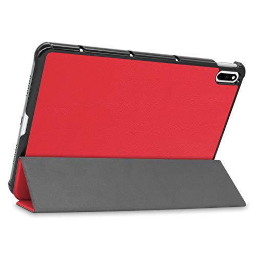 Kepuch Custer Hülle für Huawei MatePad 10.4" 2022 2020 BAH3-AL00 BAH3-W09 BAH4-W09 BAH4-AL10/Honor V6,Smart PU-Leder Hüllen Schutzhülle Tasche Case Cover für Honor V6 - Rot von Kepuch