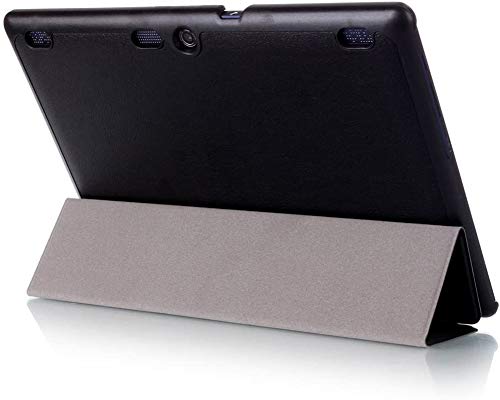 Kepuch Custer Hülle für Lenovo Tab 3 10 Business TB3-X70F TB3-X70N/Tab 3 10 Plus/Tab 10 TB-X103F/Tab 2 X30F X30M A10-30F A10-30L A10-70F A10-70L,PU-Leder Hüllen Schutzhülle Tasche Case - Schwarz von Kepuch