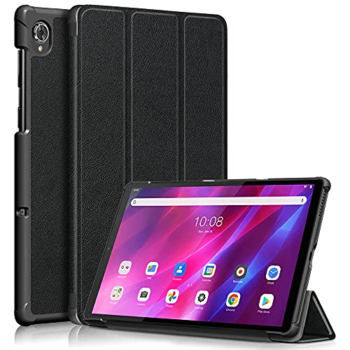 Kepuch Custer Hülle für Lenovo Tab K10 TB-X6C6,Smart PU-Leder Hüllen Schutzhülle Tasche Case Cover für Lenovo Tab K10 TB-X6C6 - Schwarz von Kepuch