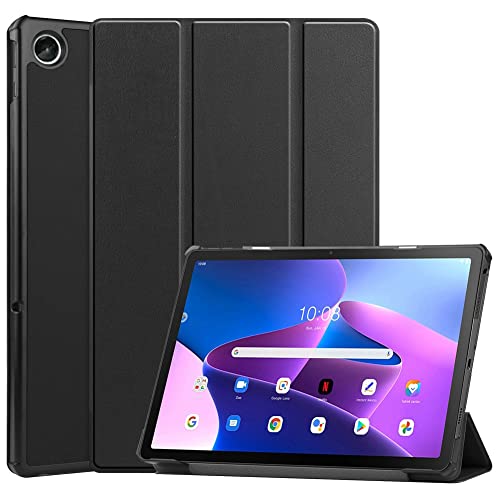 Kepuch Custer Hülle für Lenovo Tab M10 Plus Gen 3 TB-125F/128F,Smart PU-Leder Hüllen Schutzhülle Tasche Case Cover für Lenovo M10 Plus Gen 3 TB-125F/128F - Schwarz von Kepuch