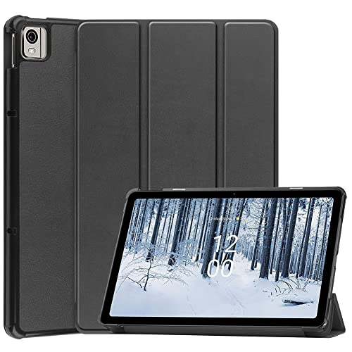 Kepuch Custer Hülle für Nokia T21 10.4",Smart PU-Leder Hüllen Schutzhülle Tasche Case Cover für Nokia T21 10.4" - Schwarz von Kepuch