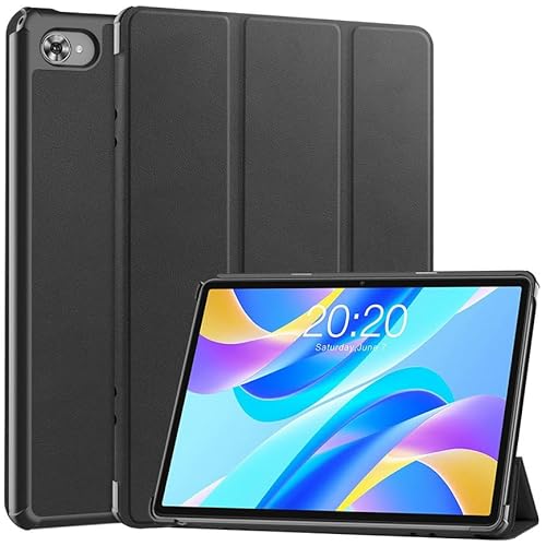 Kepuch Custer Hülle für Teclast M40 Plus/P40HD/P30S 10.1",Smart PU-Leder Hüllen Schutzhülle Tasche Case Cover für Teclast M40 Plus/P40HD/P30S 10.1" - Schwarz von Kepuch